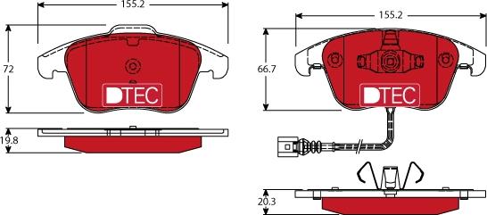 TRW GDB1762DTE - Kit de plaquettes de frein, frein à disque cwaw.fr