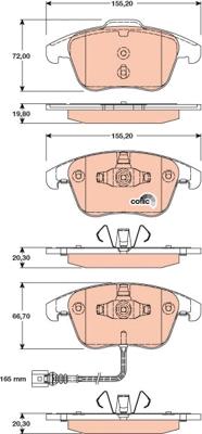 TRW GDB1762 - Kit de plaquettes de frein, frein à disque cwaw.fr