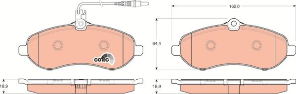 TRW GDB1719 - Kit de plaquettes de frein, frein à disque cwaw.fr