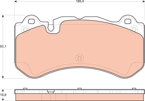 TRW GDB1710 - Kit de plaquettes de frein, frein à disque cwaw.fr