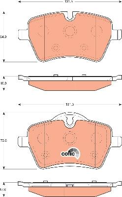 TRW GDB1712 - Kit de plaquettes de frein, frein à disque cwaw.fr