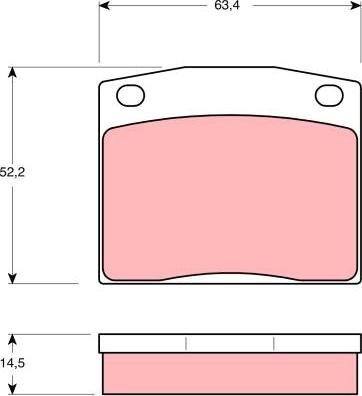 TRW GDB171 - Kit de plaquettes de frein, frein à disque cwaw.fr