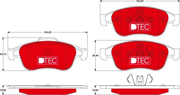 TRW GDB1789DTE - Kit de plaquettes de frein, frein à disque cwaw.fr