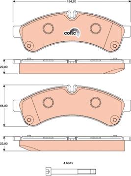 TRW GDB1780 - Kit de plaquettes de frein, frein à disque cwaw.fr