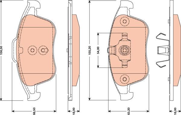 TRW GDB1788 - Kit de plaquettes de frein, frein à disque cwaw.fr