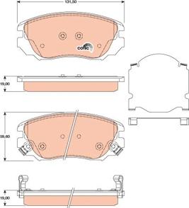 TRW GDB1782 - Kit de plaquettes de frein, frein à disque cwaw.fr