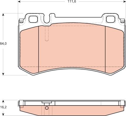 TRW GDB1735 - Kit de plaquettes de frein, frein à disque cwaw.fr