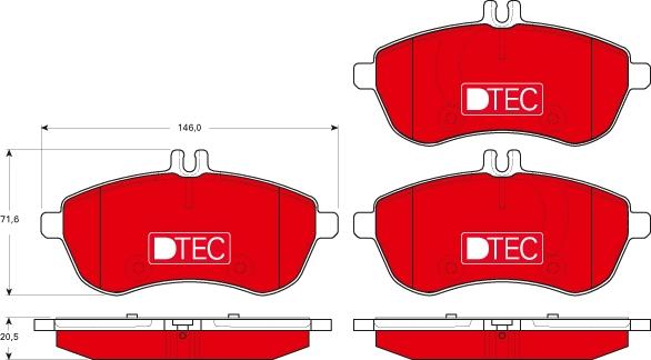 TRW GDB1736DTE - Kit de plaquettes de frein, frein à disque cwaw.fr