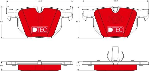 TRW GDB1730DTE - Kit de plaquettes de frein, frein à disque cwaw.fr