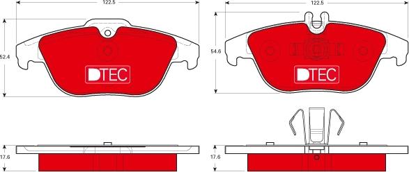 TRW GDB1738DTE - Kit de plaquettes de frein, frein à disque cwaw.fr