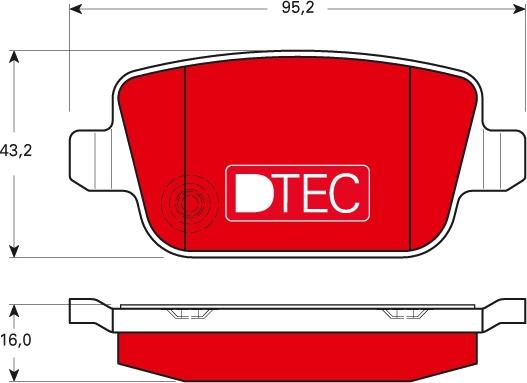 TRW GDB1732DTE - Kit de plaquettes de frein, frein à disque cwaw.fr