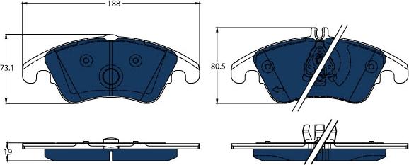 TRW GDB1737BTE - Kit de plaquettes de frein, frein à disque cwaw.fr