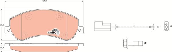 TRW GDB1724 - Kit de plaquettes de frein, frein à disque cwaw.fr