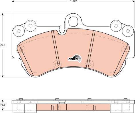 TRW GDB1720 - Kit de plaquettes de frein, frein à disque cwaw.fr