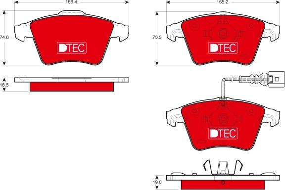 TRW GDB1721DTE - Kit de plaquettes de frein, frein à disque cwaw.fr