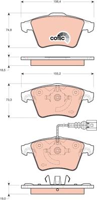 TRW GDB1721 - Kit de plaquettes de frein, frein à disque cwaw.fr