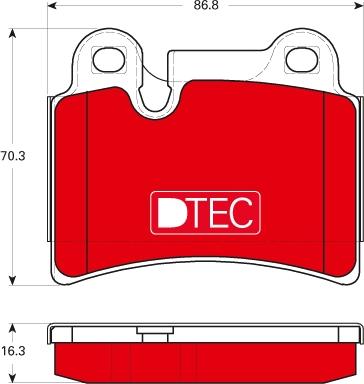 TRW GDB1722DTE - Kit de plaquettes de frein, frein à disque cwaw.fr