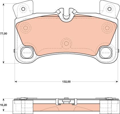 TRW GDB1775 - Kit de plaquettes de frein, frein à disque cwaw.fr