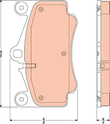 TRW GDB1778 - Kit de plaquettes de frein, frein à disque cwaw.fr