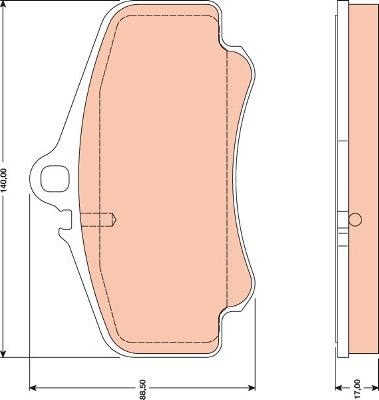 TRW GDB1777 - Kit de plaquettes de frein, frein à disque cwaw.fr