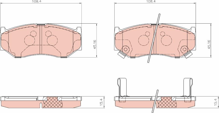 TRW GDB8965AT - Kit de plaquettes de frein, frein à disque cwaw.fr