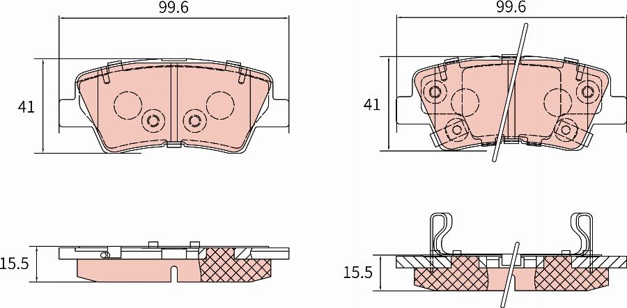 TRW GDB8907AT - Kit de plaquettes de frein, frein à disque cwaw.fr