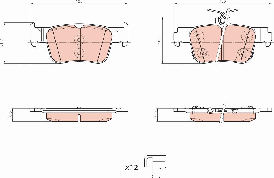 TRW GDB8447BTE - Kit de plaquettes de frein, frein à disque cwaw.fr