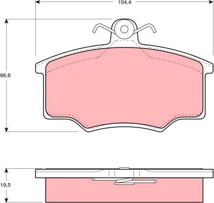 TRW GDB863 - Kit de plaquettes de frein, frein à disque cwaw.fr