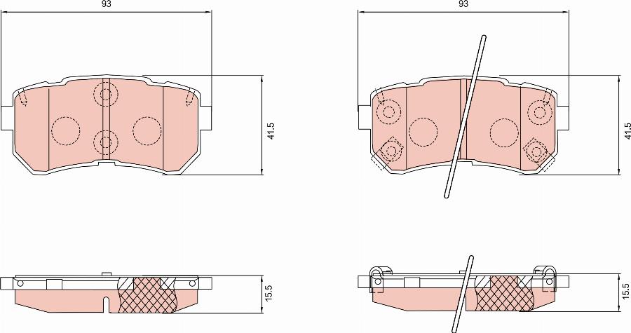 TRW GDB8146 - Kit de plaquettes de frein, frein à disque cwaw.fr