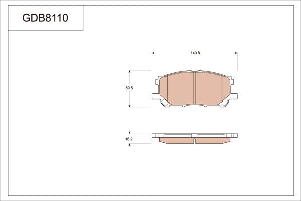 TRW GDB8110AT - Kit de plaquettes de frein, frein à disque cwaw.fr