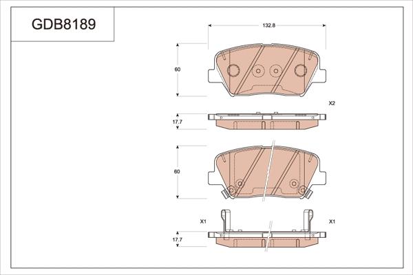 TRW GDB8189 - Kit de plaquettes de frein, frein à disque cwaw.fr