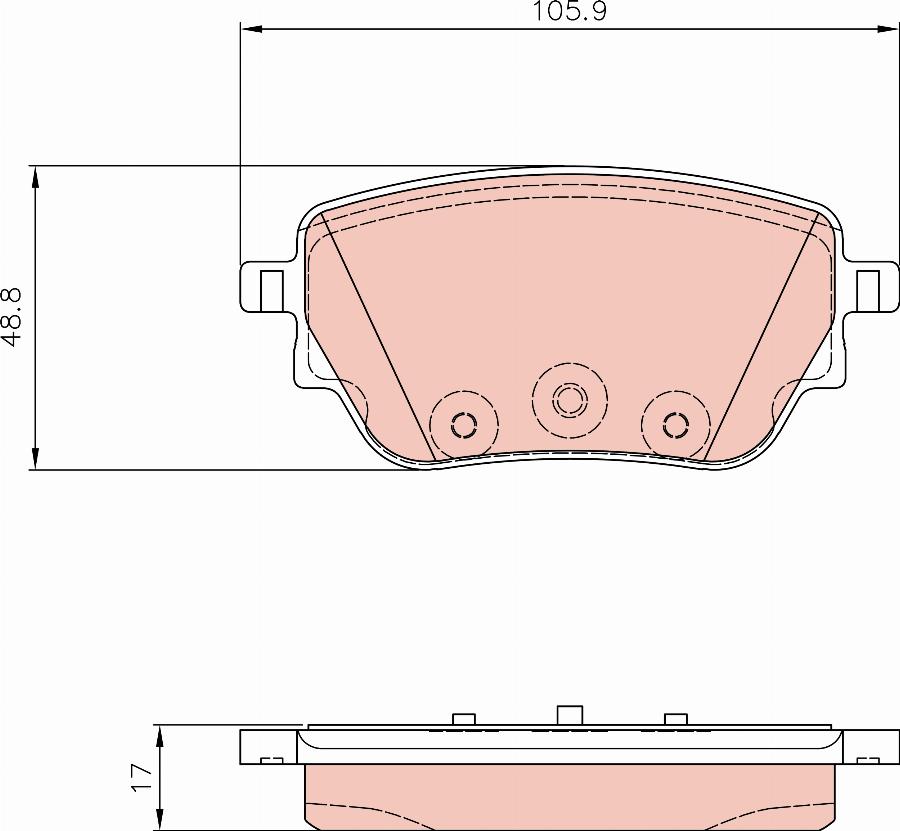 TRW GDB8299 - Kit de plaquettes de frein, frein à disque cwaw.fr