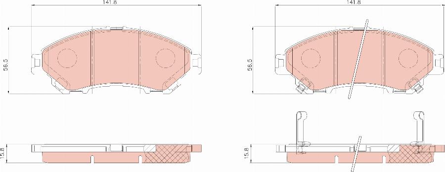 TRW GDB8298AT - Kit de plaquettes de frein, frein à disque cwaw.fr