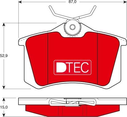 TRW GDB823DTE - Kit de plaquettes de frein, frein à disque cwaw.fr