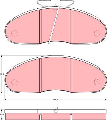 TRW GDB827 - Kit de plaquettes de frein, frein à disque cwaw.fr