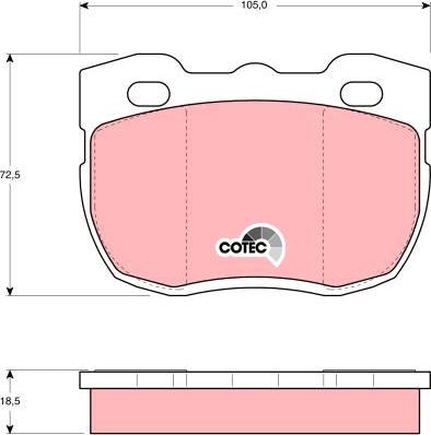 TRW GDB394 - Kit de plaquettes de frein, frein à disque cwaw.fr