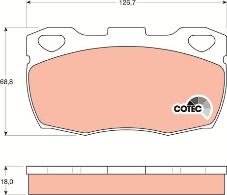 TRW GDB395 - Kit de plaquettes de frein, frein à disque cwaw.fr