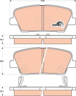 TRW GDB3499DT - Kit de plaquettes de frein, frein à disque cwaw.fr