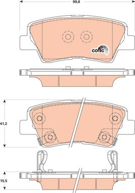 TRW GDB3494DT - Kit de plaquettes de frein, frein à disque cwaw.fr