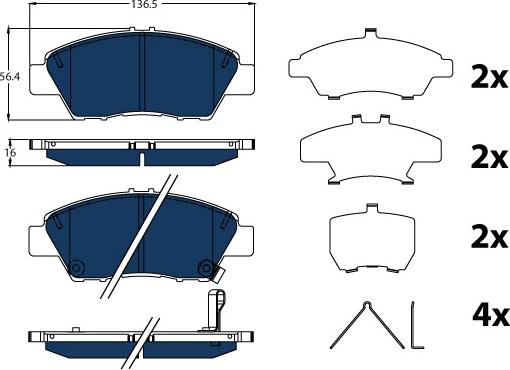 TRW GDB3493BTE - Kit de plaquettes de frein, frein à disque cwaw.fr