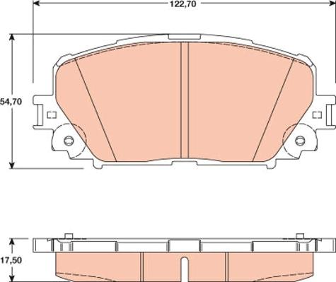 TRW GDB3460 - Kit de plaquettes de frein, frein à disque cwaw.fr