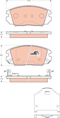 TRW GDB3409 - Kit de plaquettes de frein, frein à disque cwaw.fr