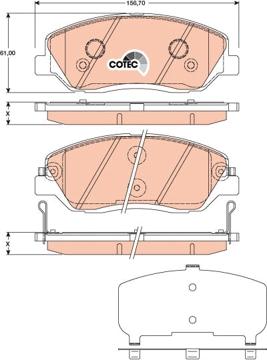 TRW GDB3418 - Kit de plaquettes de frein, frein à disque cwaw.fr