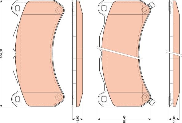 TRW GDB3489 - Kit de plaquettes de frein, frein à disque cwaw.fr