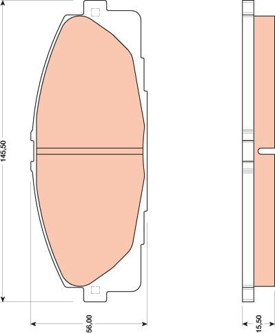 TRW GDB3485 - Kit de plaquettes de frein, frein à disque cwaw.fr