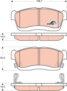 TRW GDB3430 - Kit de plaquettes de frein, frein à disque cwaw.fr