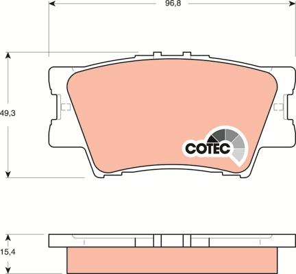 TRW GDB3426AT - Kit de plaquettes de frein, frein à disque cwaw.fr