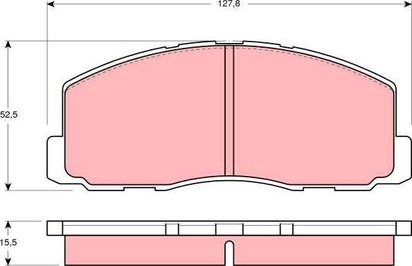 TRW GDB355 - Kit de plaquettes de frein, frein à disque cwaw.fr