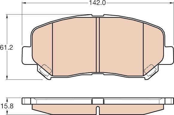 TRW GDB3562AT - Kit de plaquettes de frein, frein à disque cwaw.fr