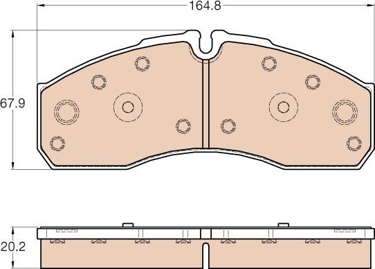 TRW GDB3567 - Kit de plaquettes de frein, frein à disque cwaw.fr